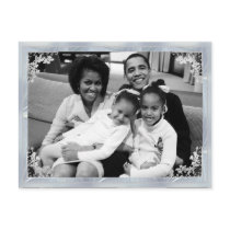 President Obama 1st Family Framed Photo postcards