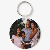 President Obama 1st Family Keychain by obama_inauguration President Obama 1st Family Keychain