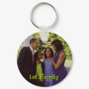 President Obama 1st Family Keychain by obama_inauguration President Obama 1st Family Keychain