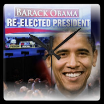 President Obama 2012 Re-election wall clocks