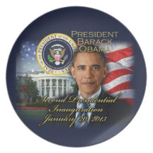 President Obama 2nd Inauguration Party Plates