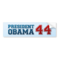 President Obama 44 bumper stickers by eyecandystudios President Obama 44 bumper stickers