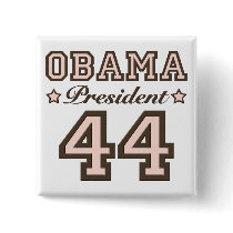 President Obama 44 Button