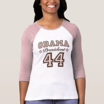 President Obama 44 Raglan T shirt