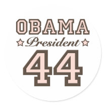 President Obama 44 Sticker by DemocraticTeesGifts President Obama 44 Sticker