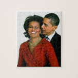 PRESIDENT OBAMA AND FIRST LADY-PUZZLE