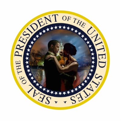 President Obama and Michelle Victory Dance Acrylic Cut Out by Obama_Keepsakes