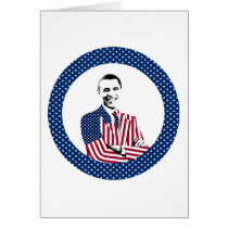 President Obama and U.S. Flag Design cards