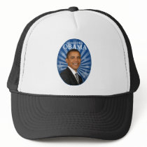President Obama blue hats
