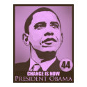 President Obama, Change is Now Pink Poster posters by jamierushad President Obama, Change is Now Pink Poster posters