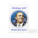 President Obama Collectibles Christmas 2008 cards