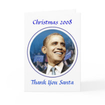 President Obama Collectibles Christmas 2008 cards
