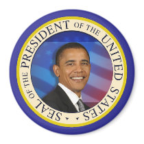 President Obama Collectibles Large 3" Magnet by OBAMA_COLLECTIBLES President Obama Collectibles Large 3" Magnet