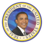 President Obama Collectibles Large 3" Sticker