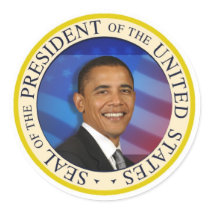 President Obama Collectibles Large 3" Sticker