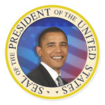 President Obama Collectibles Small 1 1/4" Sticker