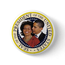 President Obama Commemorative Button by obama_inauguration President Obama Commemorative Button