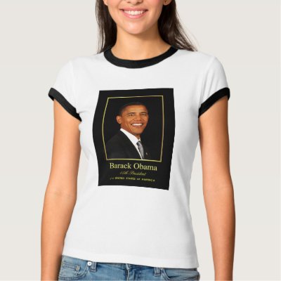 President Obama Commemorative Ladies T-shirt by inauguration_2009