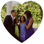 President Obama Commemorative Sculpture With Stand Photo Cutouts