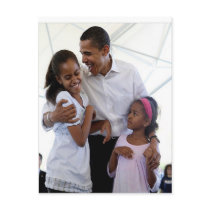 President Obama Father & Daughters postcards by obama_inauguration President Obama Father & Daughters postcards