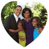 President Obama First Family Acrylic Ornament photo sculptures