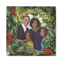 President Obama First Family Christmas 2008 magnets by obama_inauguration President Obama First Family Christmas 2008 magnets