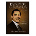 President Obama - Grunge Pocket Calendar business cards by inauguration_2009 President Obama - Grunge Pocket Calendar business cards