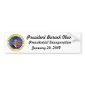 President Obama Inauguration Bumper Sticker bumper stickers