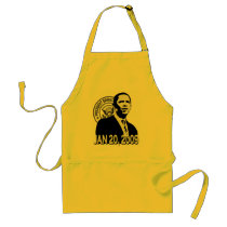 President Obama Inauguration BW Aprons