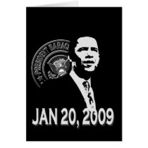 President Obama Inauguration BW Card