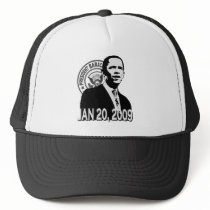 President Obama Inauguration BW Trucker Hats