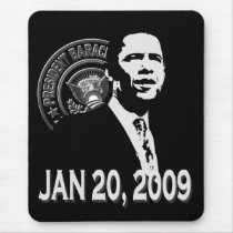 President Obama Inauguration BW Mouse Pad