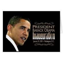 President Obama Inauguration card