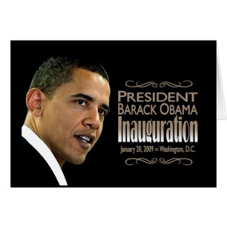 President Obama Inauguration card