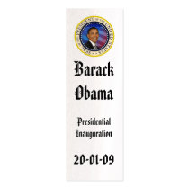 PRESIDENT OBAMA Inauguration Commemorative Business Card Template
