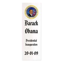 PRESIDENT OBAMA Inauguration Commemorative Business Card Template