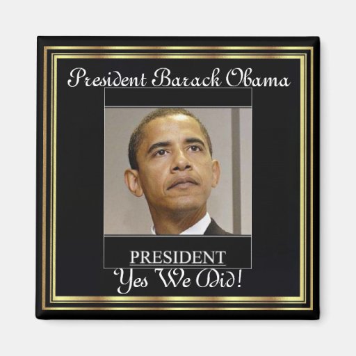 PRESIDENT OBAMA Inauguration Commemorative Magnet
