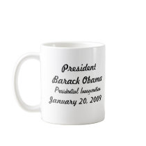 PRESIDENT OBAMA Inauguration Commemorative Mugs