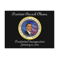 PRESIDENT OBAMA Inauguration Commemorative postcards