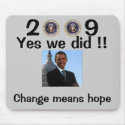 President Obama Inauguration - Customized mousepads