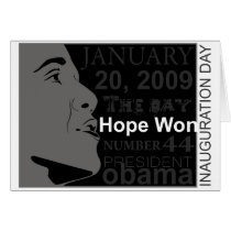 President Obama - Inauguration day cards