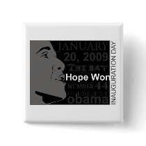 President Obama - Inauguration day Pinback Button