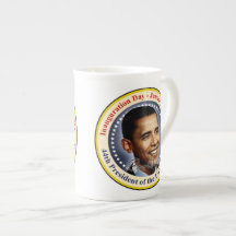 President Obama Inauguration Day Porcelain Mugs