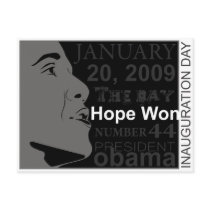 President Obama - Inauguration day postcards