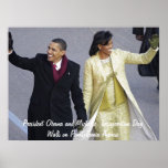 President Obama Inauguration Day Walk Print