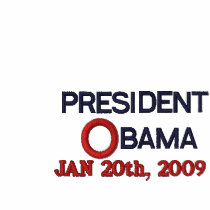 PRESIDENT OBAMA INAUGURATION EMBROIDERED POLO embroidered shirts