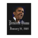 President Obama Inauguration Keepsake postcards