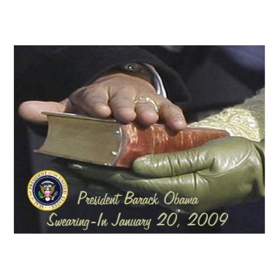 President Obama Inauguration SWEARING-IN Print by Obama_Keepsakes