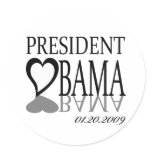 President Obama Inauguration T-Shirts! Round Sticker