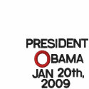 PRESIDENT OBAMA INAUGURATION WHITE POLO SHIRT embroidered shirts by edem13 PRESIDENT OBAMA INAUGURATION WHITE POLO SHIRT embroidered shirts